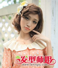 中短發怎么扎辮子好看 中短發辮子發型圖片 5
