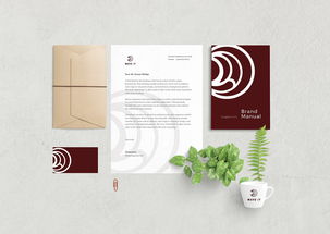wave it 頭發護理產品品牌發型品牌抽象波形寫意logo設計品牌vi形象設計